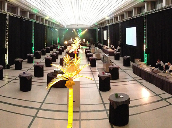 Banque National de Belgique Mise en place et gestion Walking dinner 1000 personnes